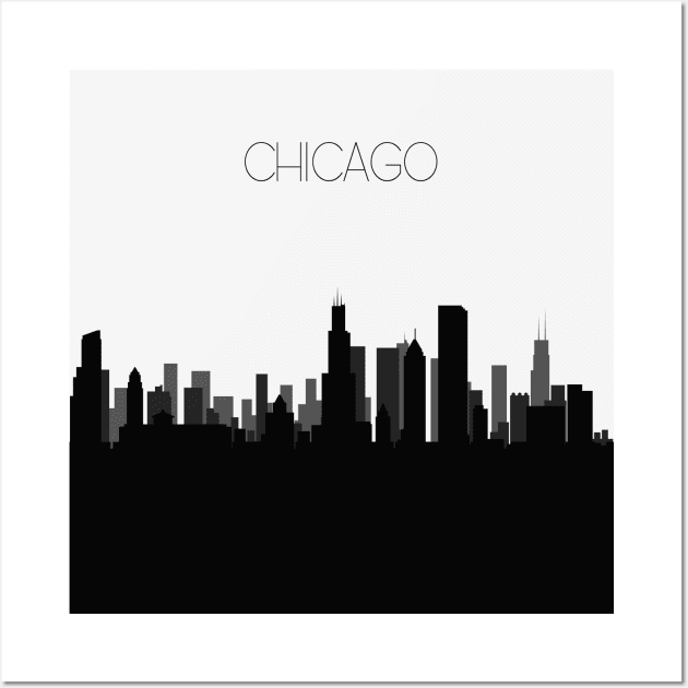 Chicago Skyline Wall Art by inspirowl